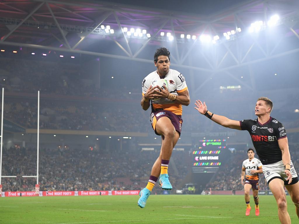 Selwyn Cobbo was superb for the Broncos on Friday night. Picture: NRL Imagery