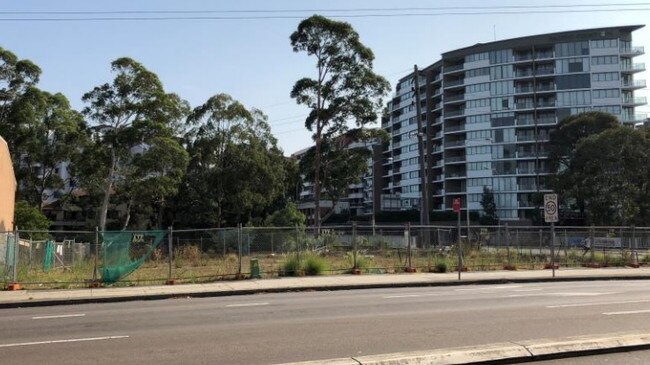 The current site is vacant and fenced off.