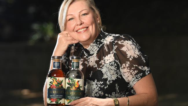 Mount Elliot Springs area sales manager Vicki Johnson with bottles of their new line of Burdekin rum. Picture: Shae Beplate.