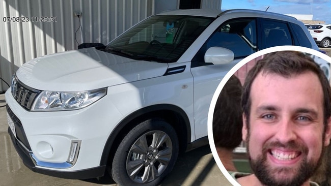 Missing man Tyson is thought to be driving a car similar to this Suzuki Vitara and was last seen in the Mount Gambier area.