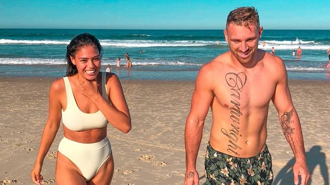 Bryce Cartwright and his partner Shanelle copped plenty of backlash for their decision not to vaccinate their children. Picture: Instagram