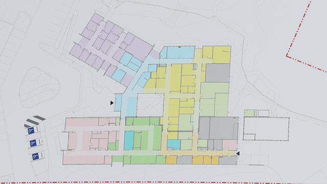 A site map of the completed hospital. Picture: NIGEL HALLETT