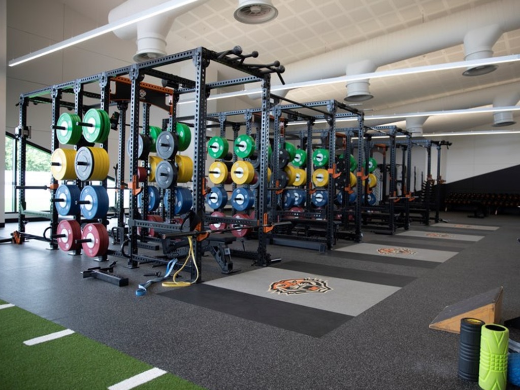 The centre of excellence features a modern gym. Picture: NRL Imagery