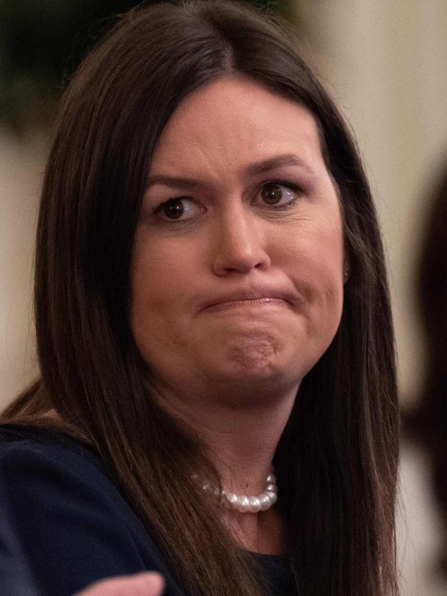 Sarah Sanders. Picture: AFP