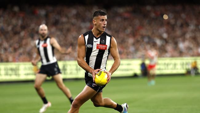 Could a Nick Daicos move to half-back help fix Collingwood’s woes to start the season? Picture: Phil Hillyard.