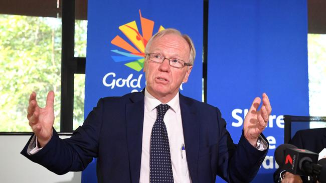 Peter Bettie in 2018 when he was Gold Coast Commonwealth Games Corporation chairman. Picture: AAP Image/Dave Hunt