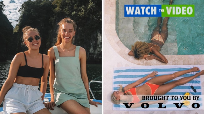 Molly and Lucy Cochrane have found a gap in the market with their unique bikinis, netting them thousands of dollars.