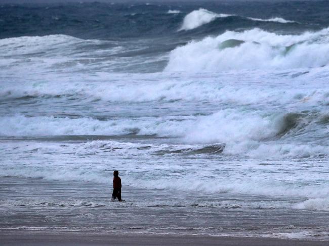 Wild weather on the Gold Coast.Beaches closed on the Gold Coast.Picture: NIGEL HALLETT