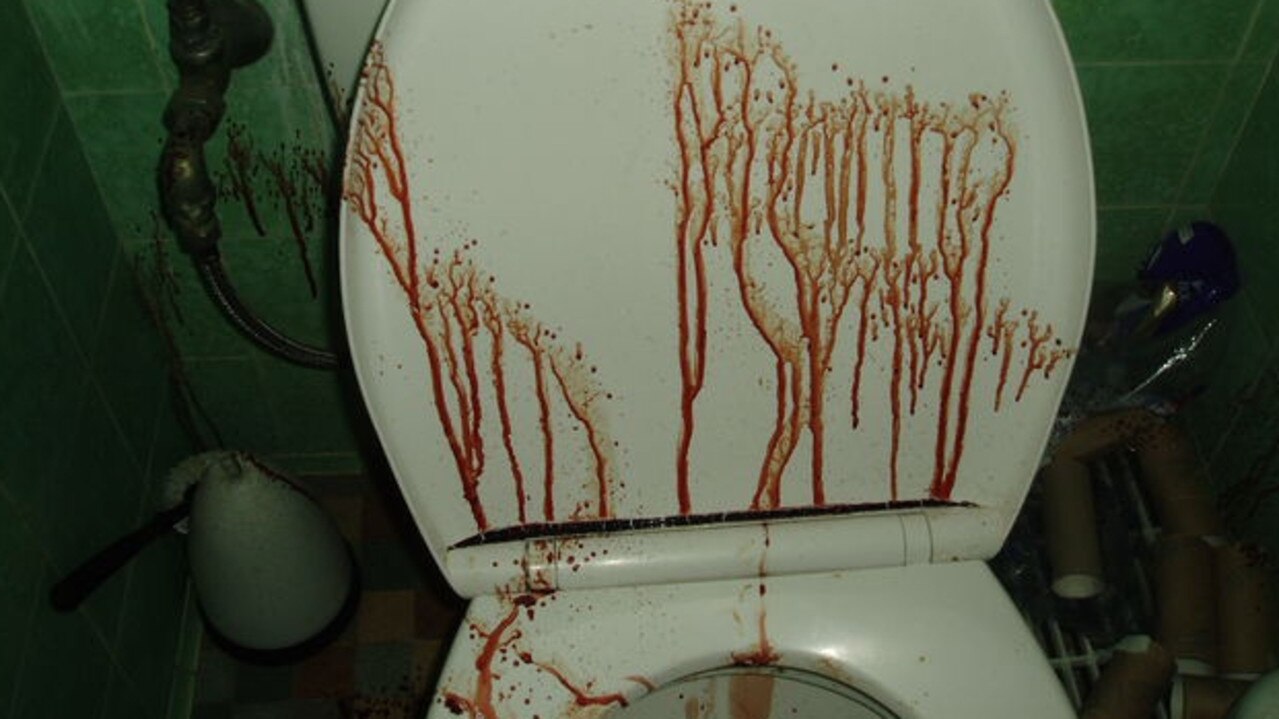 One of the gruesome scenes Lee Iordanidis has cleaned in her career. Picture: Supplied