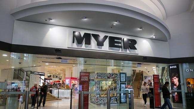 Myer’s store in Sydney’s CBD. Picture: Gaye Gerard/NewsWire