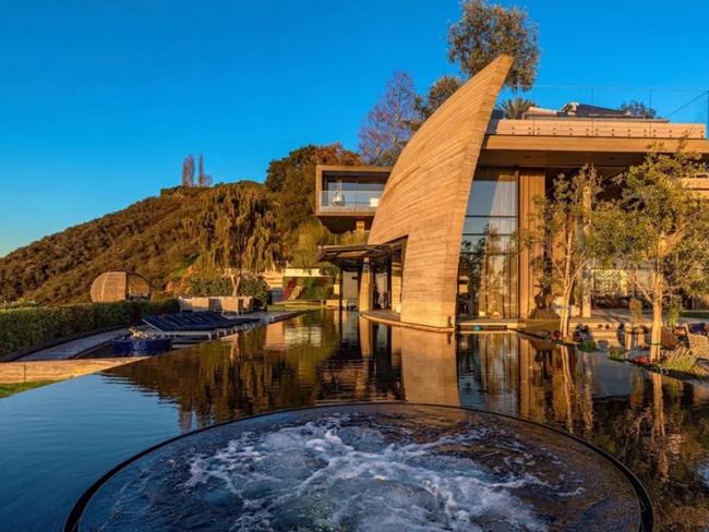 The most expensive home in the Pacific Palisades, which featured in the hit TV show Succession, has been destroyed. Picture: Supplied