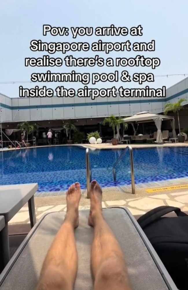 It has a ‘hidden’ rooftop swimming pool and spa. Picture: TikTok/baileyturvey