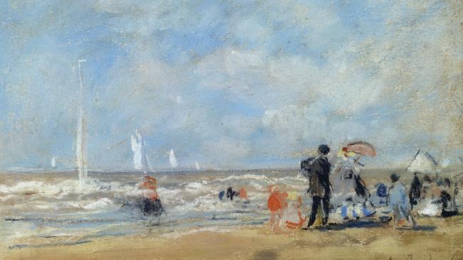 Eugene Boudin’s On the Beach. Musee Marmottan Monet