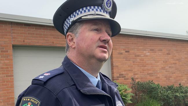 Northern Region Commander Acting Assistant Commissioner Scott Tanner confirmed police were treating the discovery of a man’s body as suspicious, but could not say if it was connected to the alleged shootings. Picture: Cath Piltz