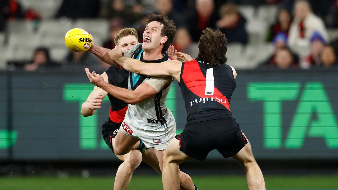 Port Adelaide and Essendon will square off in Gather Round. Picture: Getty Images