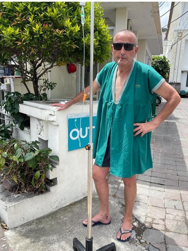 Michael Le Grand, who was found guilty of running a brothel in Bali, outside a medical clinic.