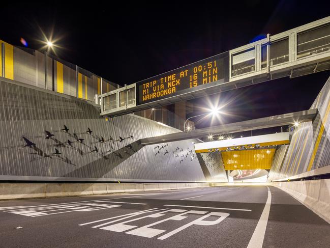 Entrance to the NorthConnex Tunnel. Picture: Simon Anders