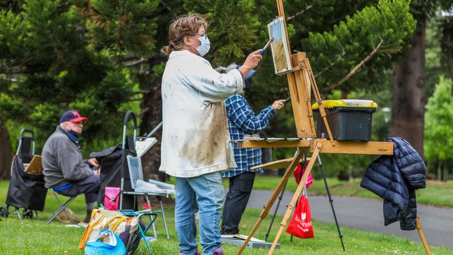 Melburnians embracing their new freedoms. Picture: Getty