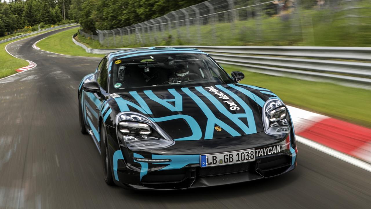 The Porsche Taycan was trumped by a Tesla at the Nurburgring. Picture: Supplied.