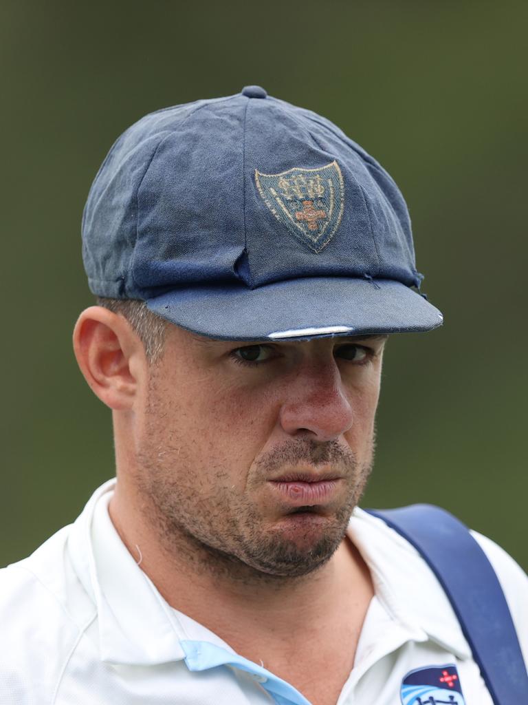 Henriques’ hat shows how long he’s been playing Shield cricket. Photo by Jason McCawley/Getty Images