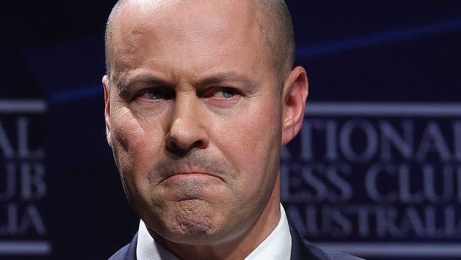 CANBERRA, AUSTRALIANewsWire Photos MARCH 30, 2022: Treasurer Josh Frydenberg addressed the National Press Club in Parliament House, Canberra. Picture: NCA NewsWire / Gary Ramage