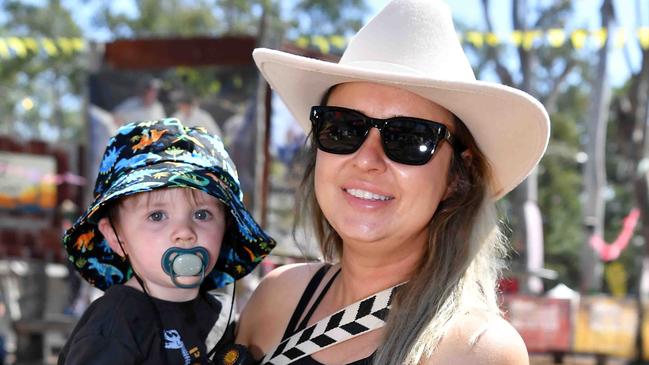 Remi and Sammi Silvester at the Gympie Muster. Picture: Patrick Woods.