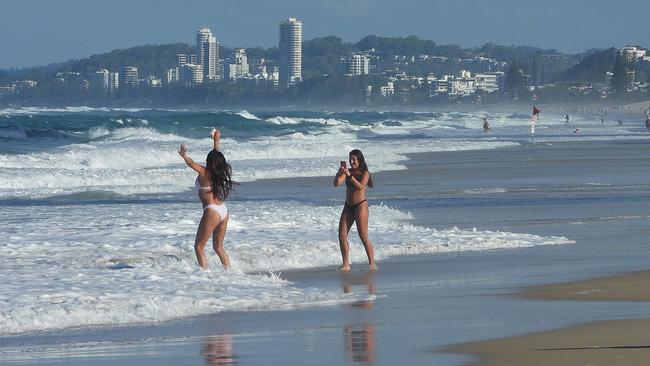 The crowds vanished from Surfers Paradise on Monday. Picture: Lyndon Mechielsen