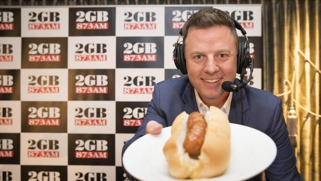 DoSomething Day 2017 - Ben Fordham poses for a photograph at Revesby Worker's Club, Revesby, NSW, Australia, 2017. 2GB/the club are selling sausages to raise money for the Asbestos Disease Foundation. (AAP PHOTO/Melvyn Knipe)