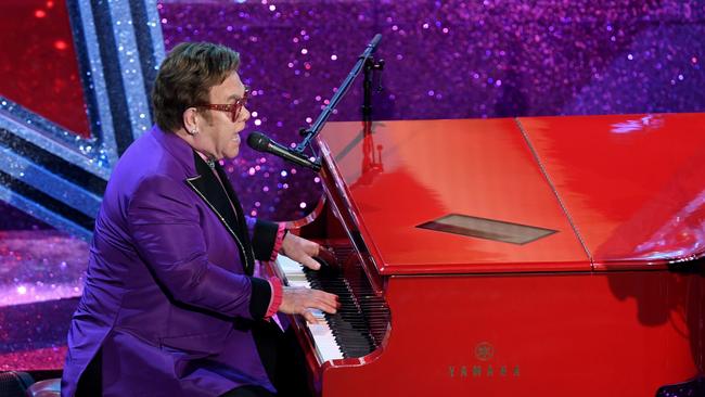 Elton John performs onstage during the 92nd Annual Academy Awards. Picture: Kevin Winter/Getty Images