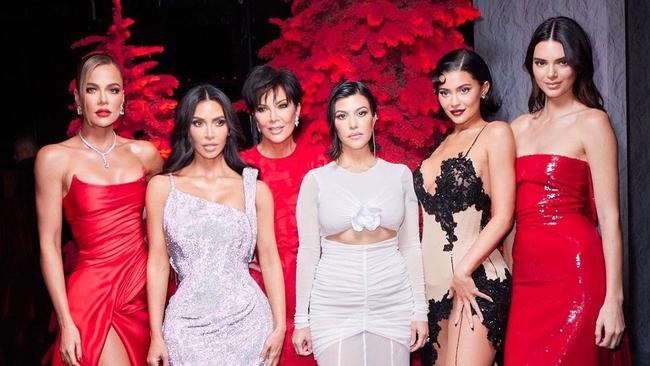 Pictures from the Kardashian Christmas party.