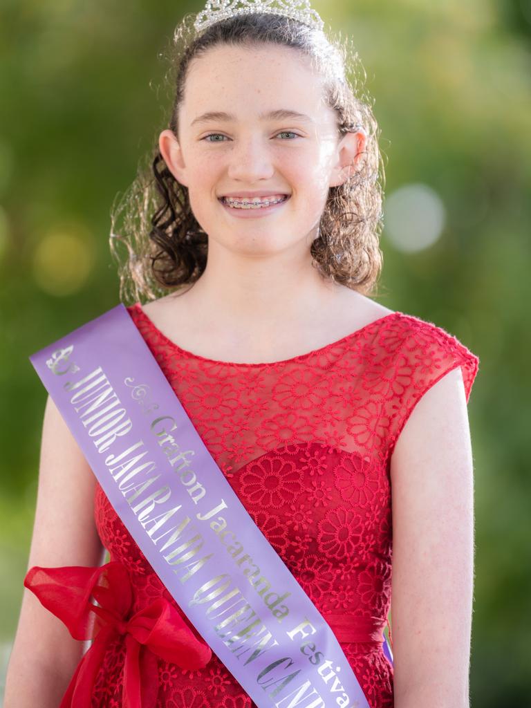 2021 Junior Jacaranda candidatesAmity StevensonAmity is proudly sponsored by St. Andrews Christian School"I really like Jacaranda because of all the different types of celebrations that happen around our town during the Festival. I am looking forward to fundraising throughout the year and joining in all of the Jacaranda week activities with the other Junior Queen candidates"