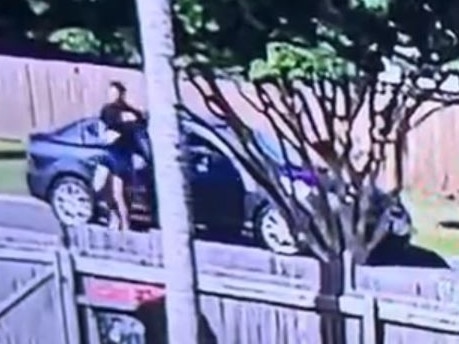 Watch: CCTV captures moment man shot at Brisbane residence