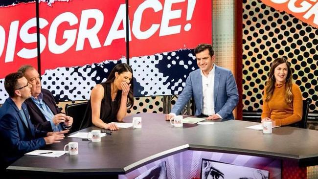 Disgrace! stars Sam Dastyari, Becky Lucas and KIIS FM's Intern Pete.