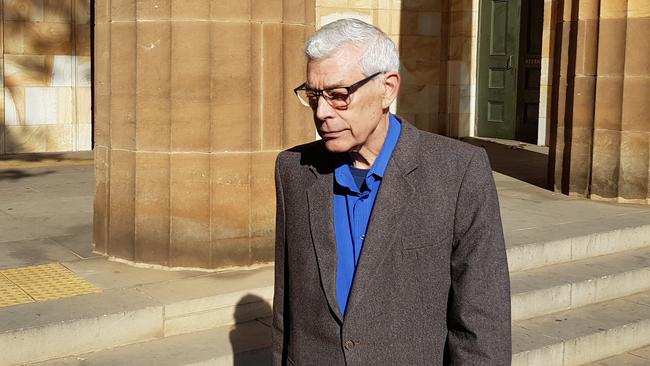 Malcolm Winston Day outside the Adelaide Magistrates Court. Picture: Sean Fewster.