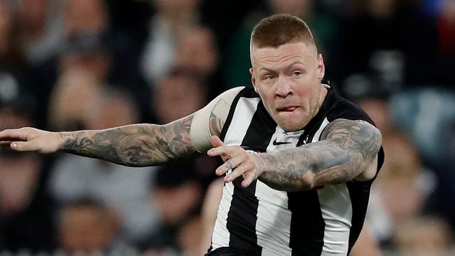 Jordan De Goey has been in stunning form for the Magpies in recent weeks.