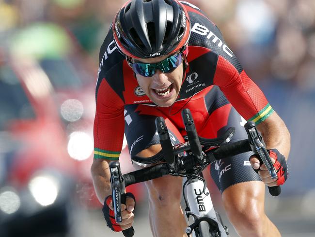 Australia’s Richie Porte rides during the eighteenth stage.