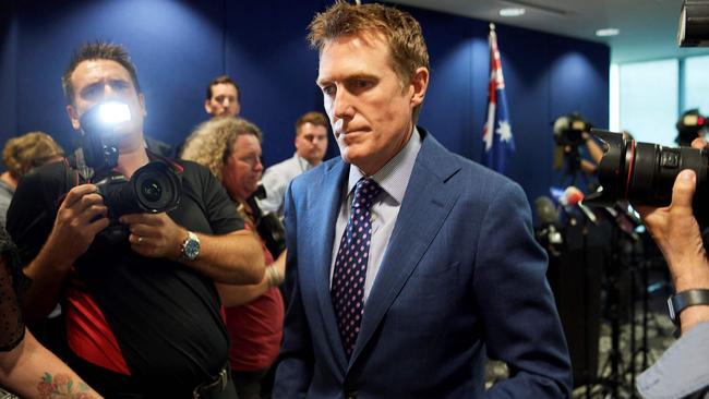 Former federal attorney-general Christian Porter. Picture: Stefan Gosatti / AFP