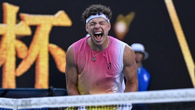 Ben Shelton is up next for the world No. 1. (Photo by WILLIAM WEST / AFP)