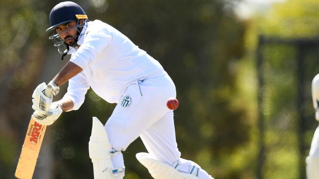 Arvind Raghunathan in action for Craigieburn. Picture: Josh Chadwick