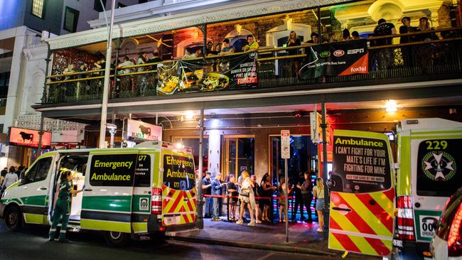 The lockout was introduced amid rising Hindley Street violence. Picture: Morgan Sette