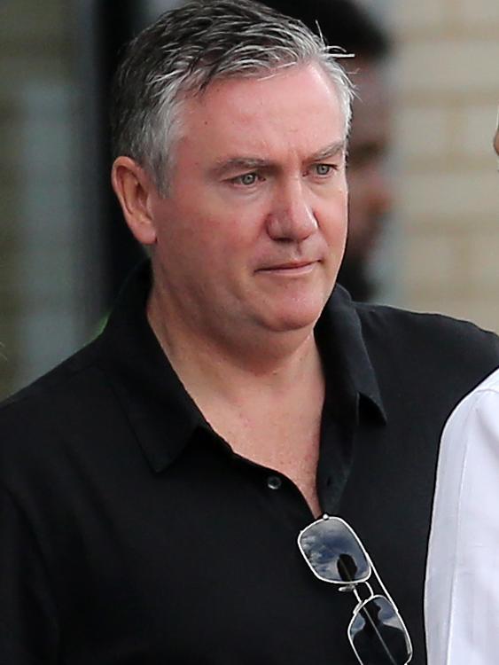 President Eddie McGuire was also at the AFLW match, with plenty on his mind no doubt. Picture: Yuri Kouzmin