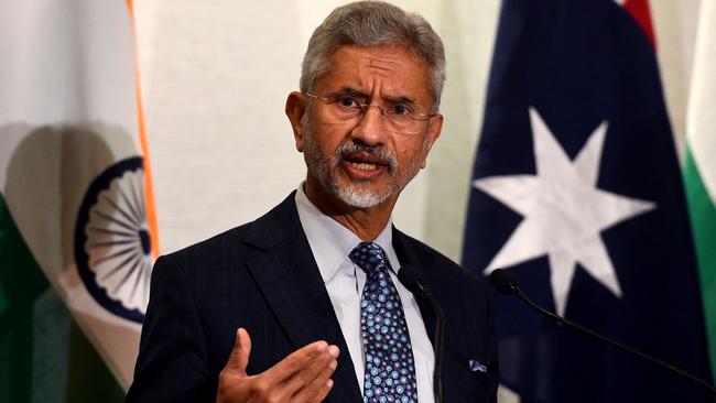 Subrahmanyam Jaishankar says ‘you can’t have a tense, even violent, border and have a happy and co-operative relationship – that’s common sense’. Picture: AFP