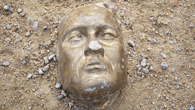 Golden Head’s second coming was as a face buried in the ground. Picture: Ellen Smith