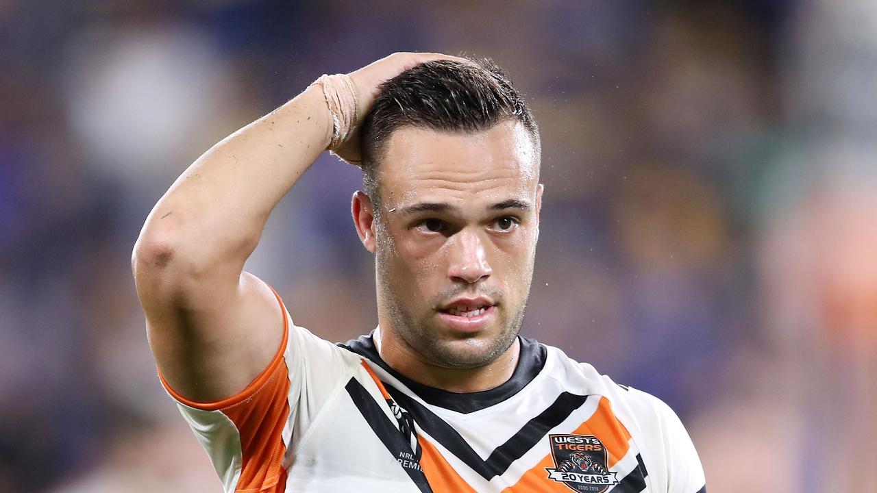 Luke Brooks has lost his place as the Tigers halfback.