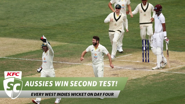 Aussies win second Test! Every wicket from day four