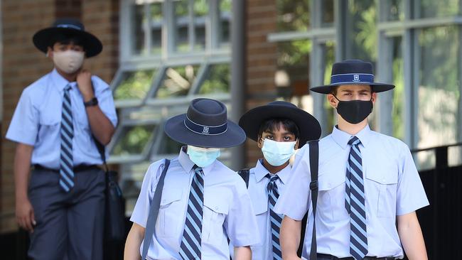 Brisbane Grammar School is among 50 elite private schools that a public school lobby group claims get too much taxpayer funding. Picture: Liam Kidston