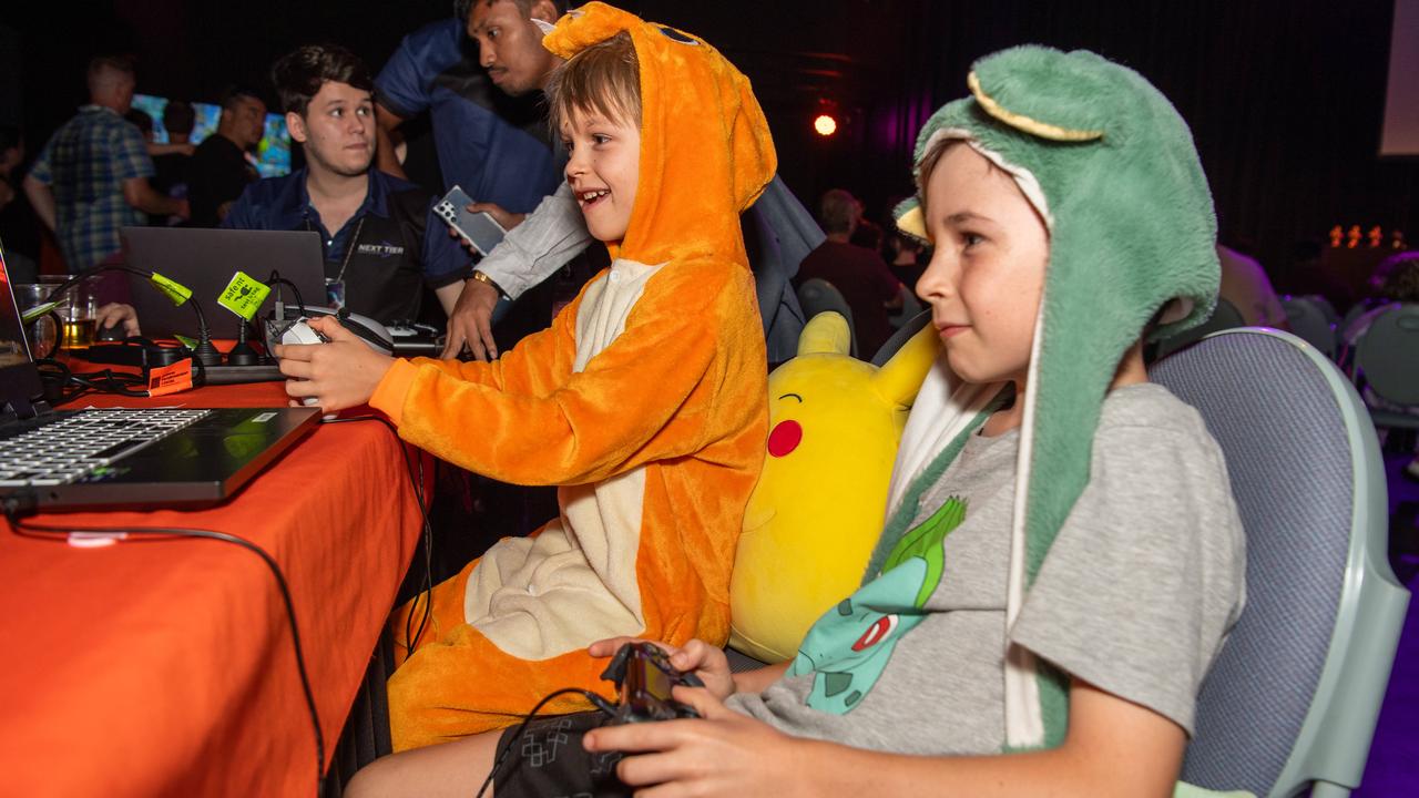 Jake Jamvold and Sam Jamvold attended TROPiCON 2023 at the Darwin Entertainment Centre. Picture: Pema Tamang Pakhrin