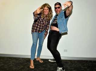 UNLEASH YOUR INNER BOGAN: Mix FM radio hosts Sami and Todd show off their best bogan outfits for the upcoming Give Me 5 For Kids fundraiser. Picture: John McCutcheon