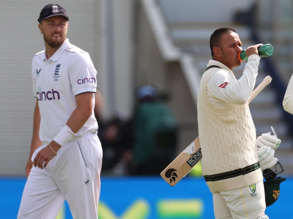 All eyes will be on Ollie Robinson when he next confronts Australia in a Test. Picture: Ryan Pierse/Getty Images