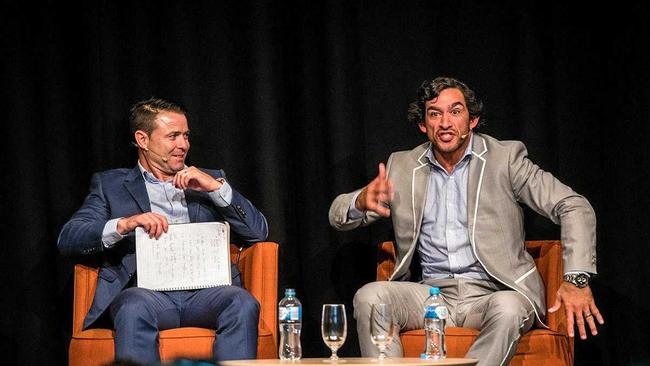 JT tour - Frank Barrett and Johnathan Thurston.
